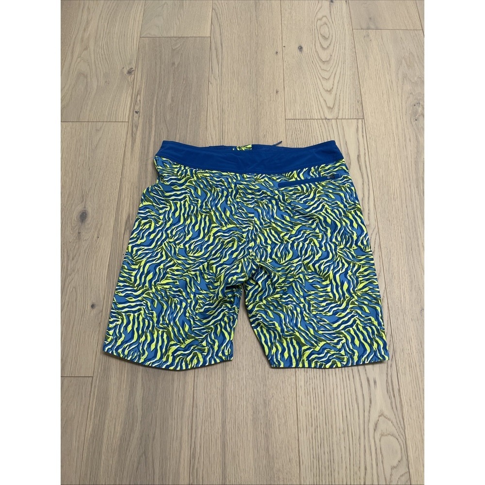 Nike Swim Volley Board Shorts Trunks Mens Size 32 NESSC518 Blue Green - Picture 2 of 3